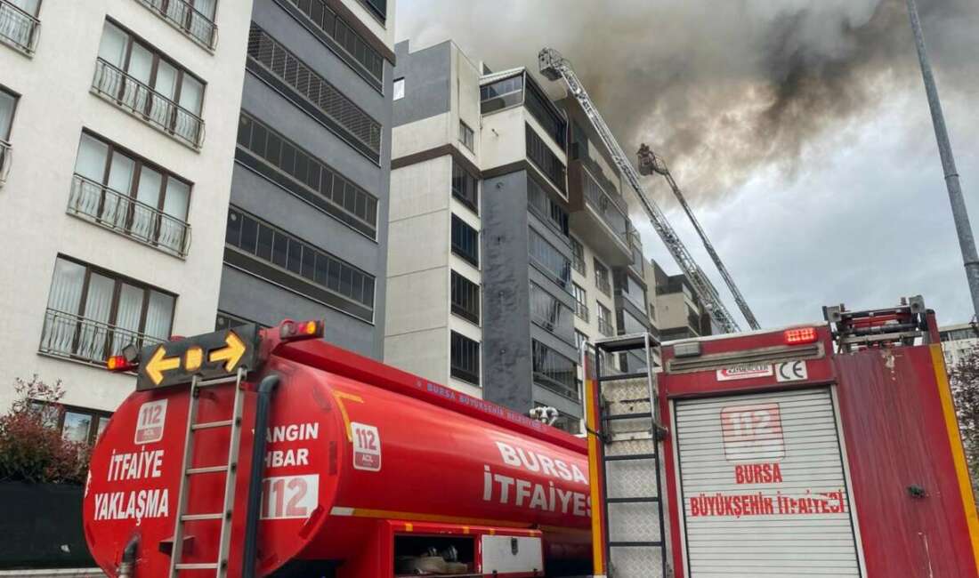 Bursa’da 8 katlı binada yangın: Mahsur kalan kurtarıldı Bursa'nın merkez Yıldırım ilçesinde