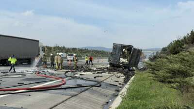 Kuzey Marmara Otoyolu'nda seyir halindeki