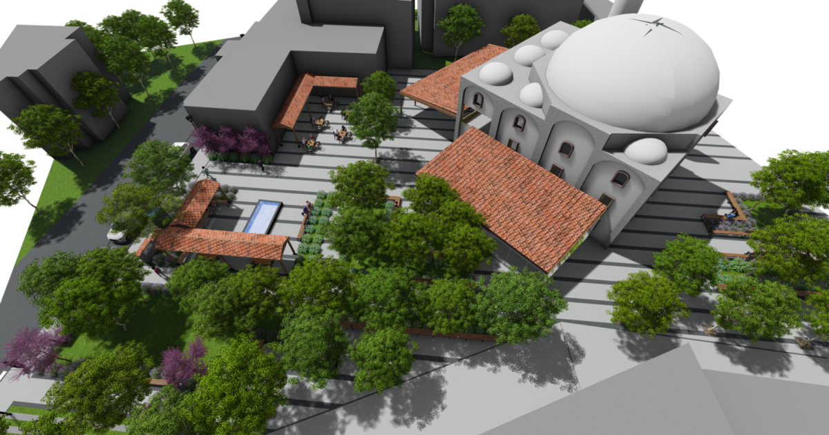 İhsaniye Eski Köy Meydanı modern bir görünüme kavuşuyor