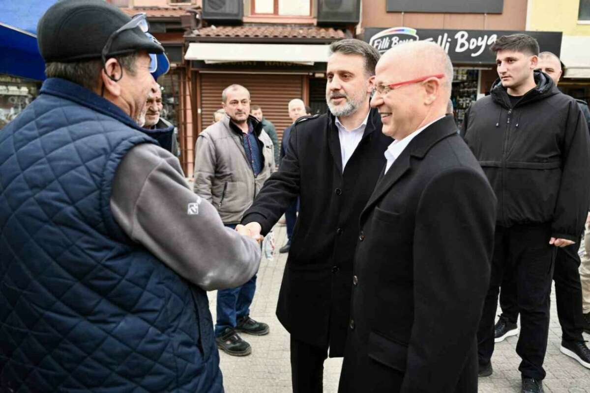 Şahin Biba güne Ulu Cami’de başladı: Esnafla buluştu