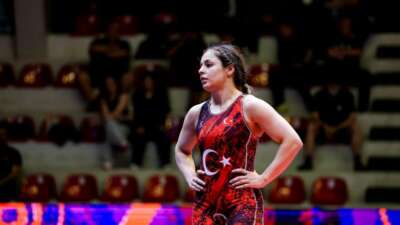 Avrupa Güreş Şampiyonası'nda kadınlar 55