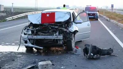 Aksaray’da meydana gelen trafik kazasında,