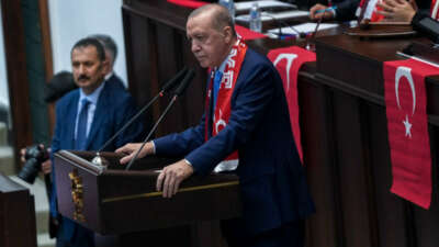 Cumhurbaşkanı Recep Tayyip Erdoğan, kavga