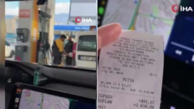 Bursa’nın Gürsu ilçesinde bir akaryakıt