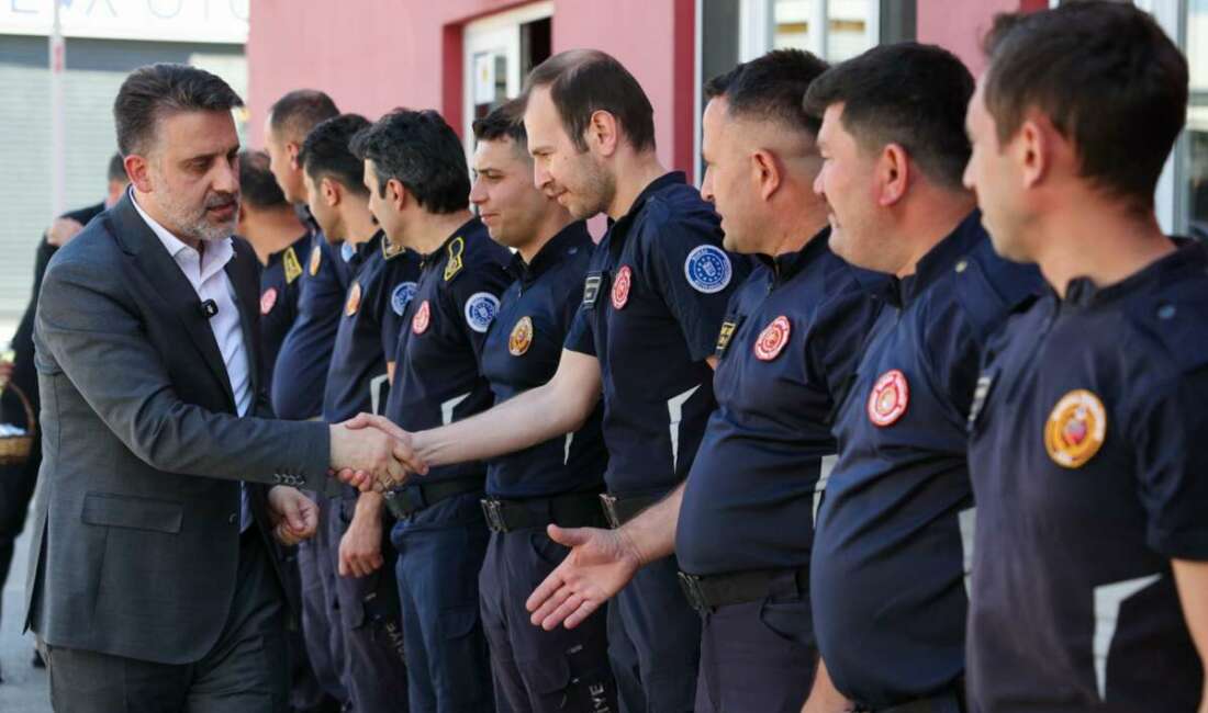 Şahin Biba, İtfaiye personelini unutmadı Bursa Büyükşehir Belediyesi Başkan