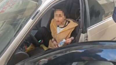 Bursa'nın Orhangazi ilçesinde bir otomobile