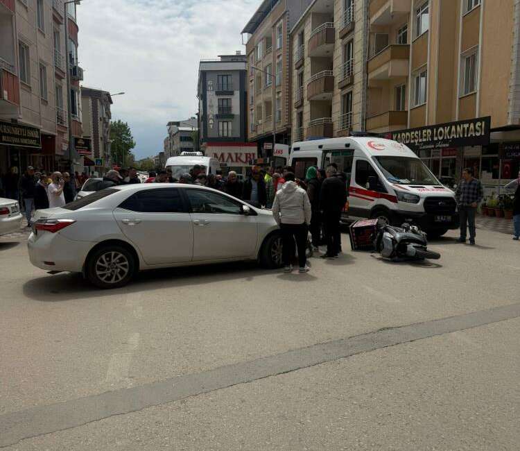 Bursa'nın Karacabey ilçesinde otomobilin
