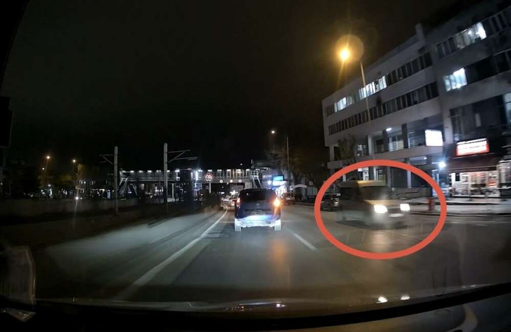 Bursa'da ters şeride giren