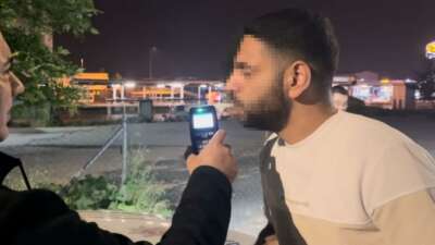 Bursa'da gece saatlerinde ana yol