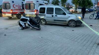 Bursa'nın İnegöl ilçesinde hafif ticari