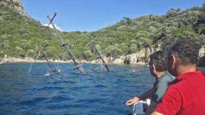 Muğla'nın Marmaris ilçesinde Akvaryum Koyu'nda