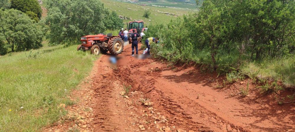 Afyonkarahisar'da traktörün devrilmesi sonucu