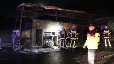Denizli'nin Sarayköy ilçesinde bariyerlere çarpan