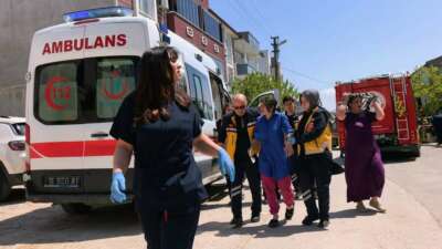 Bursa'nın İnegöl ilçesinde 3 katlı