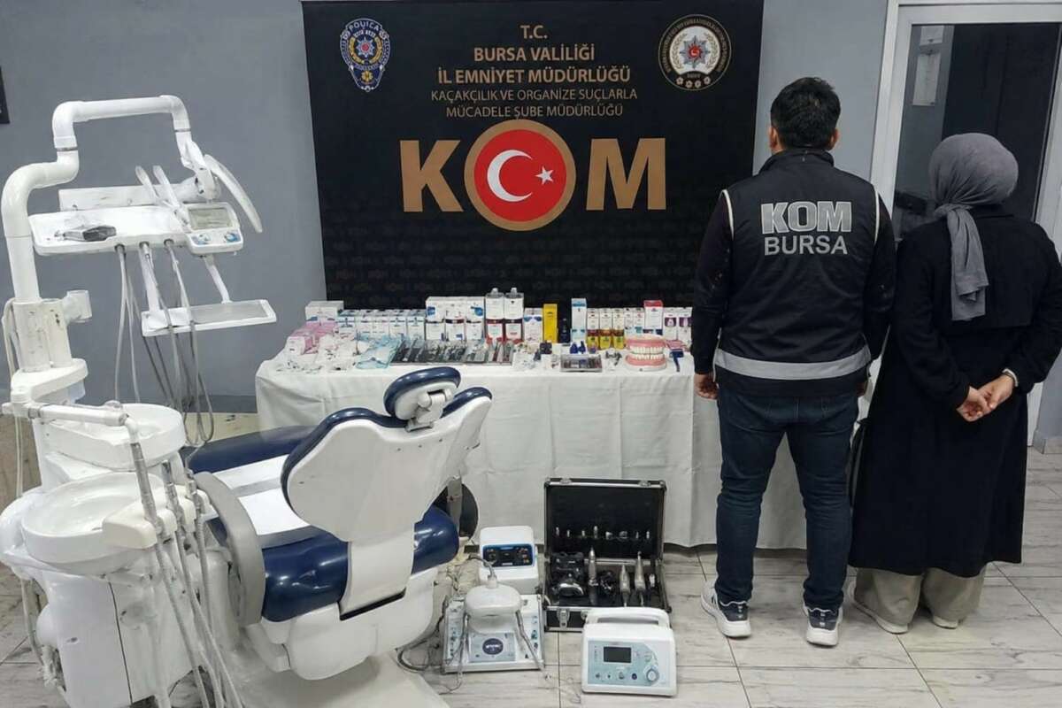 Bursa’da sahte diş muayenesine baskın: 2 gözaltı