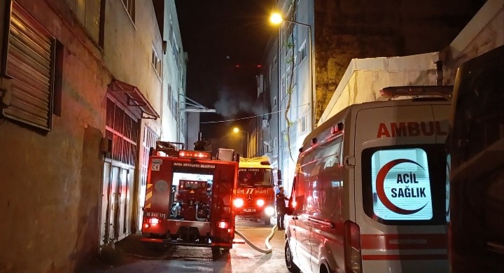 Bursa’da tekstil atölyesinde korkutan yangın Bursa'nın Osmangazi ilçesinde bulunan