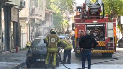 Bursa’nın İnegöl ilçesinde park halindeki