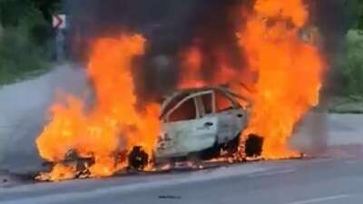 Bursa'da seyir halindeki araç henüz