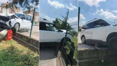 Bursa’nın Karacabey ilçesinde kontrolden çıkarak