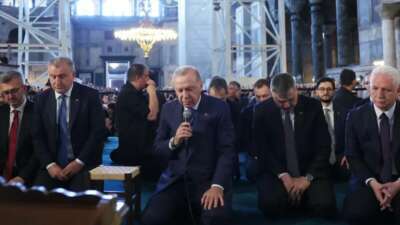 Cumhurbaşkanı Erdoğan Ayasofya’da Cumhurbaşkanı Erdoğan Ayasofya’da