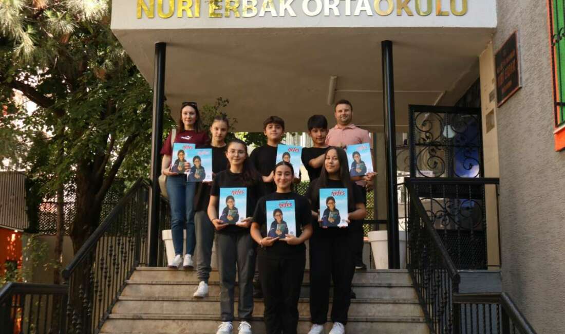 Nuri Erbak Ortaokulu öğrencilerinden gururlandıran başarı: “Nefes” dergisi yayında Nuri Erbak Ortaokulu öğrencilerinin