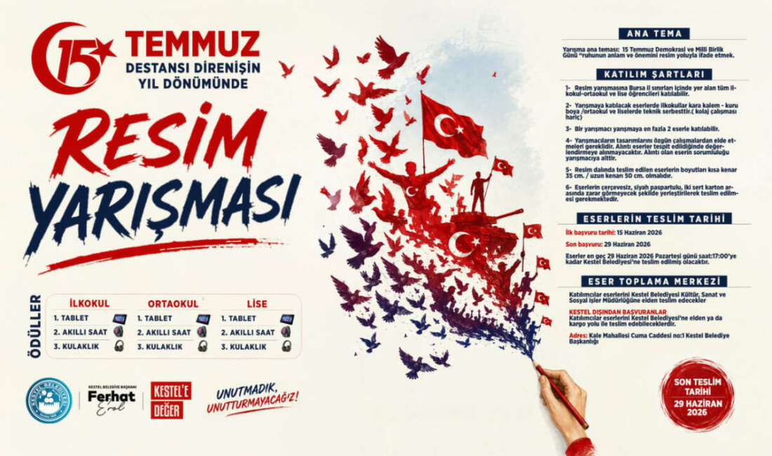 Kestel Belediyesi’nden anlamlı yarışma! Kestel Belediyesi, 15 Temmuz
