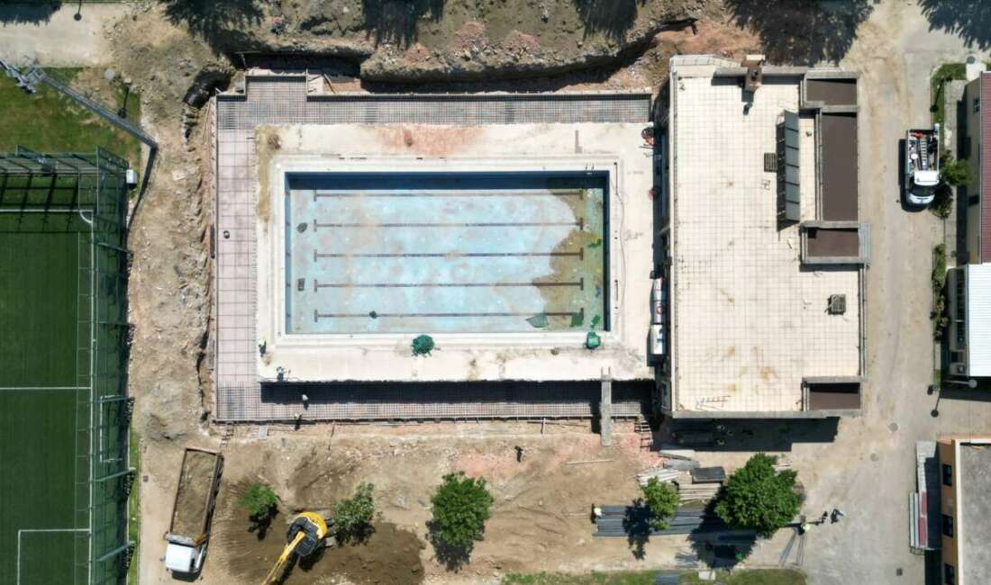 Bursalılar burada 4 mevsim havuz keyfi yapabilecek! Bursa Büyükşehir Belediyesi, kent