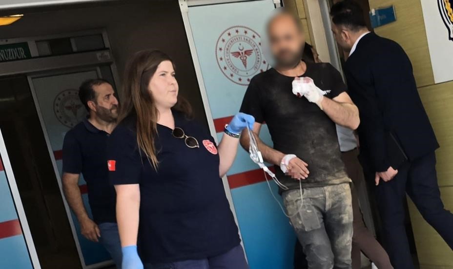 Bursa’da işçinin şanssız anı! Bursa'da faaliyet gösteren mobilya