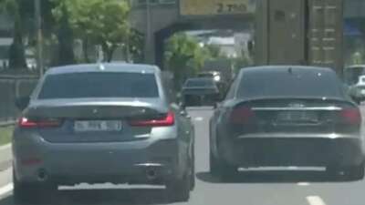 Bursa’da bu hareketin bedeli 22 bin lira! Bursa'nın İnegöl ilçesinde trafikte tehlikeli