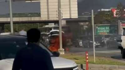 Bursa’da seyir halindeyken alev alan