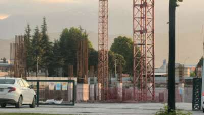 Bursa'nın İnegöl ilçesinde yapımı devam