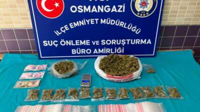  Bursa'da polis ekiplerince düzenlenen