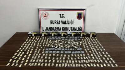 Bursa'da jandarma ekiplerince kaçak tütün