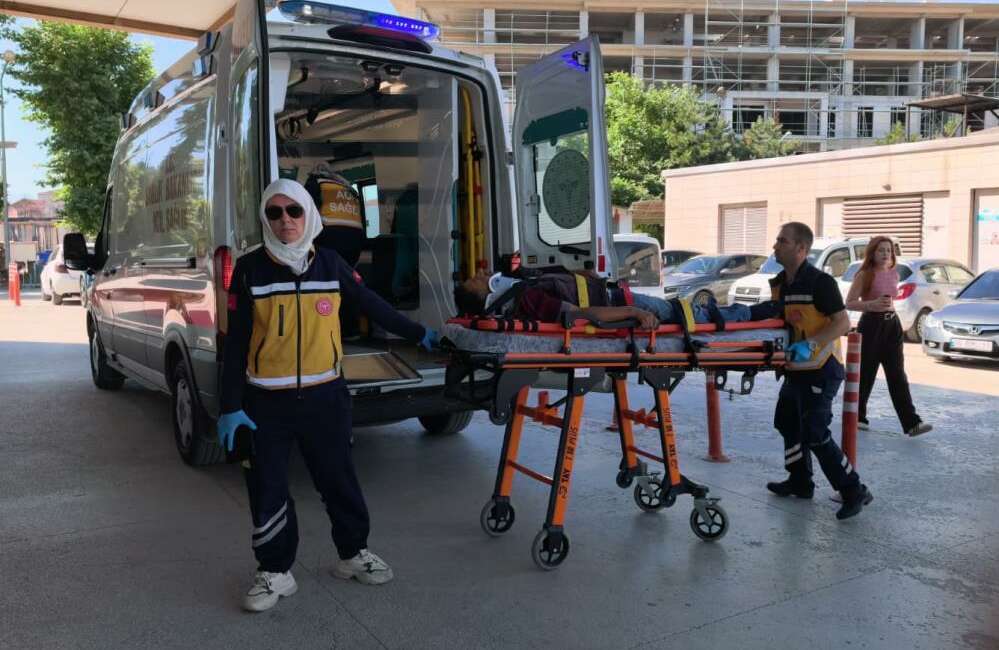 Bursa’da üzerinden traktör geçti, ağır yalandı Bursa'nın İnegöl ilçesinde meydana