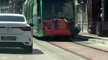 Bursa’da yürekleri ağza getiren anlar! Bursa'da seyir halindeki