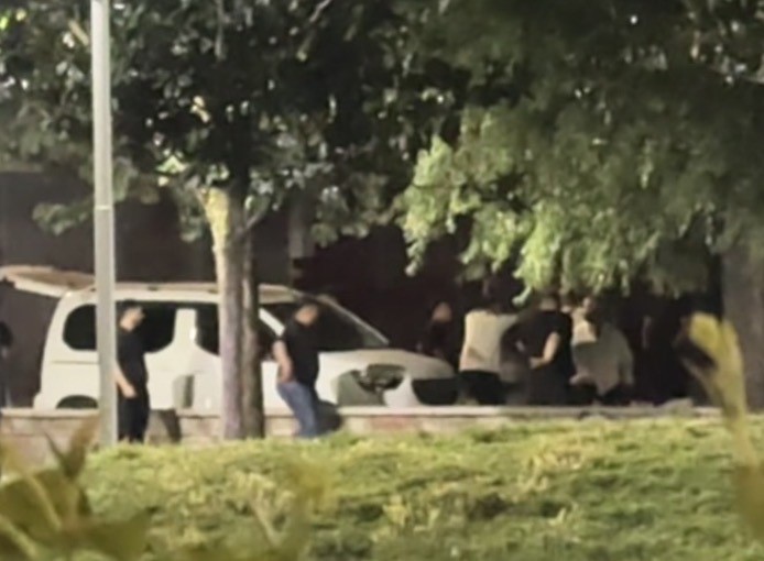 Bursa’da bir parkta yaşanan