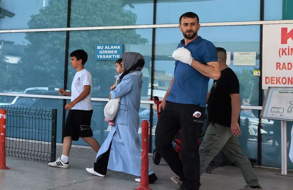 Bursa'nın İnegöl ilçesinde elini