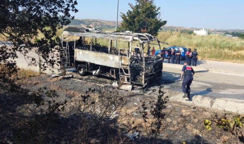 Bursa'da seyir halindeki servis