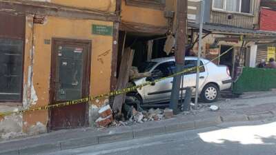 Bursa'nın Osmangazi ilçesinde yokuş üzerinde