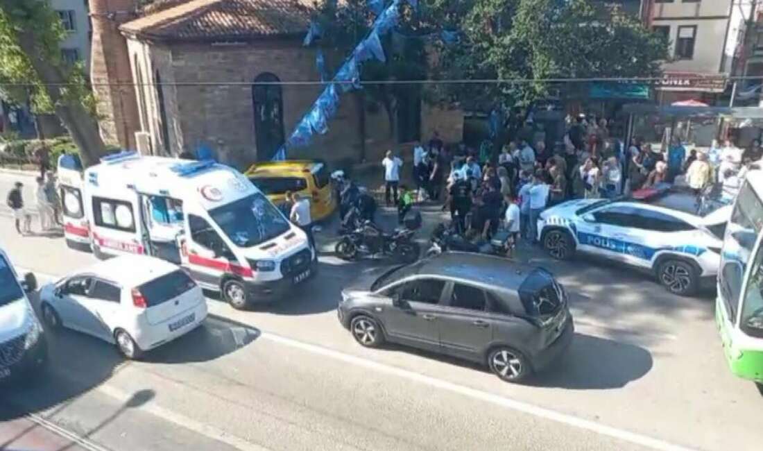 Bursa’da otobüse binmek isterken