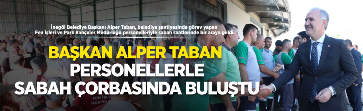 İnegöl Belediye Başkanı Alper Taban,