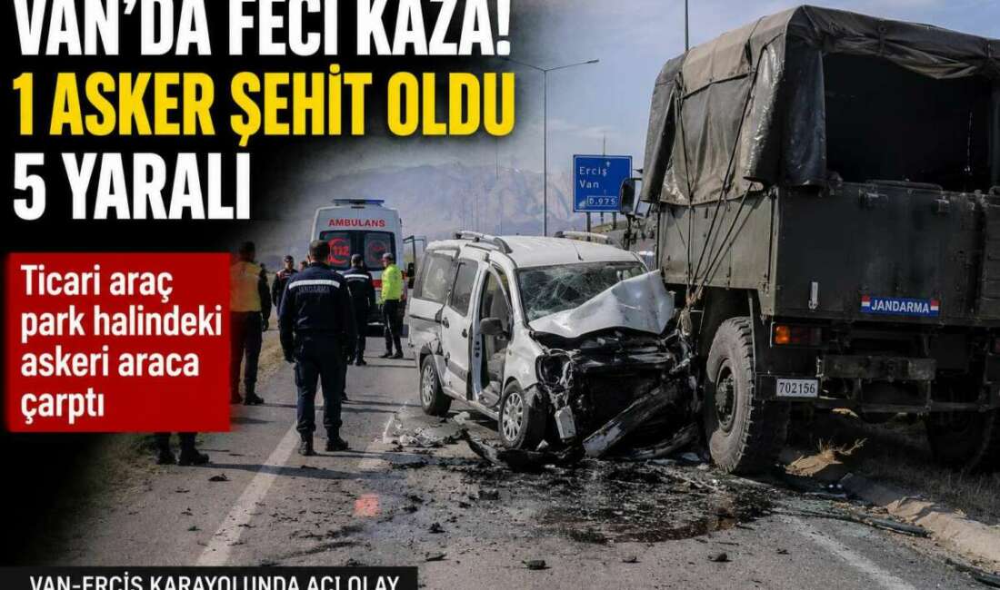 Van-Erciş kara yolunda meydana