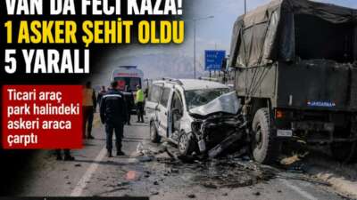 Van-Erciş kara yolunda meydana gelen