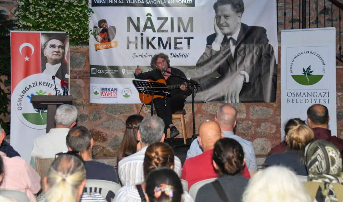 Nazım Hikmet’in Dizeleri Osmangazi’de yüreklere dokundu Şiirleriyle kuşaklara ilham veren