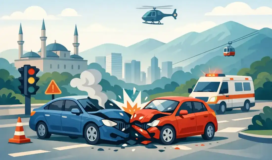 Bursa trafik kazası bugün