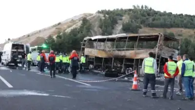 Denizli'deki otobüs kazası haberi adeta
