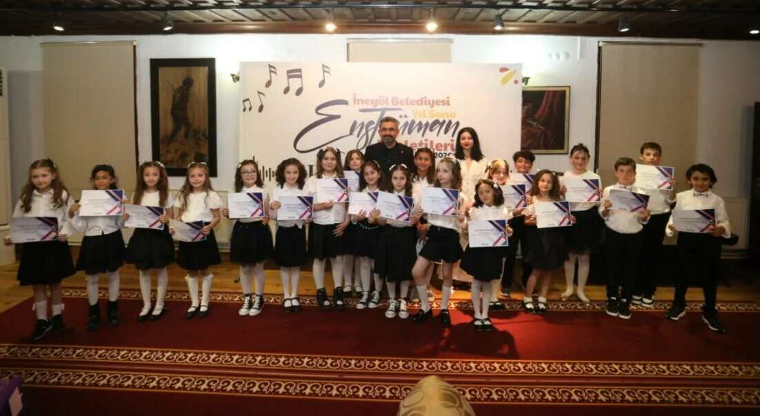 Onlar İnegöl’ün en küçük müzisyenleri! İnegöl Belediyesi tarafından 7-12
