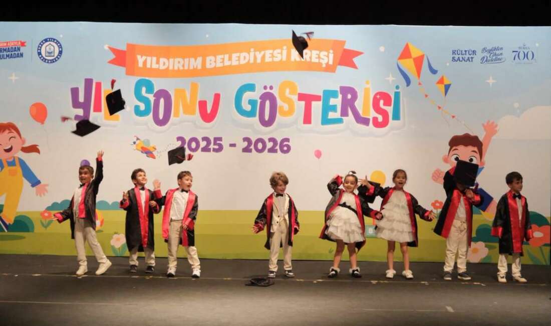 Yıldırım’da miniklerin mezuniyet coşkusu Yıldırım Belediyesi Kreşi’nde eğitim