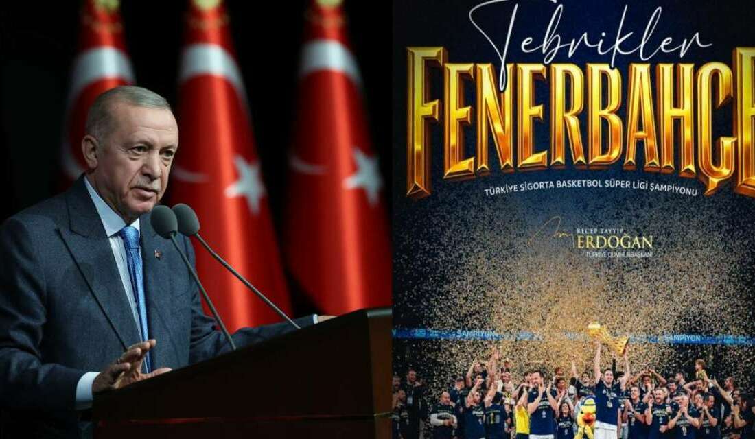 Cumhurbaşkanı Erdoğan’dan Fenerbahçe Beko’ya Şampiyonluk Tebriği Cumhurbaşkanı Recep Tayyip Erdoğan,