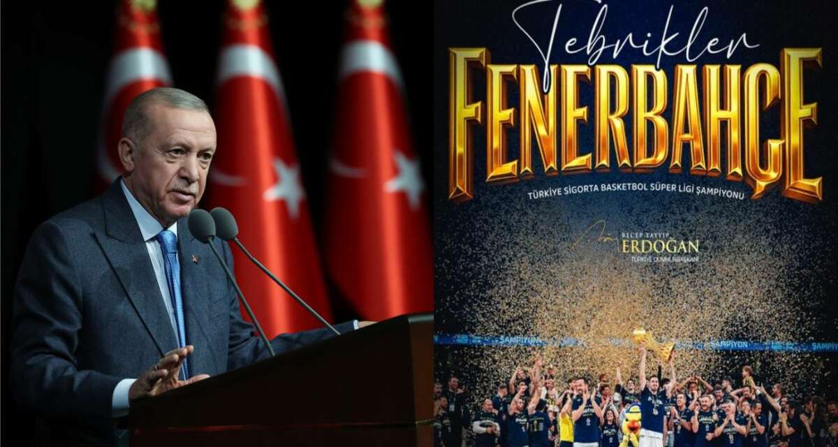 Cumhurbaşkanı Erdoğan’dan Fenerbahçe Beko’ya Şampiyonluk Tebriği